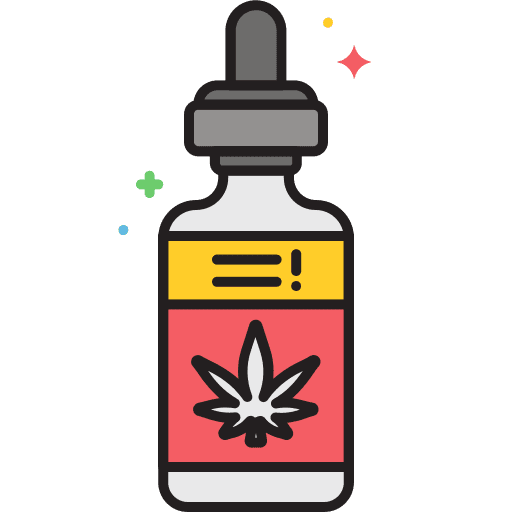 Tincture weed cannabis oil icon