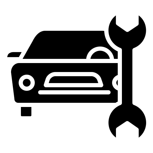 Automobile service wrench repair icon