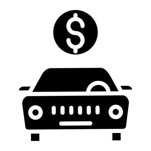 Car payment car bill icon