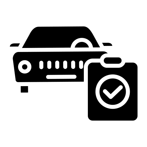 Car service checklist car automobile icon