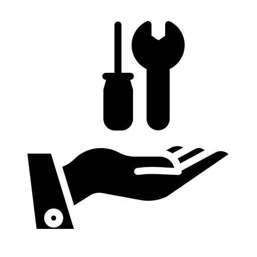 Hand hands and gestures wrench service icon