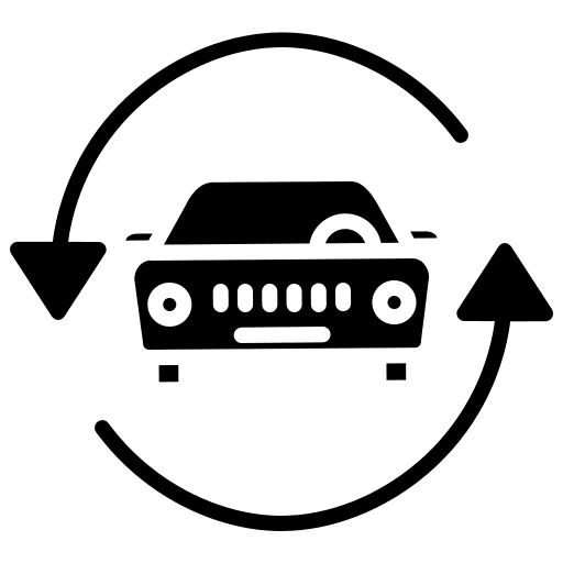 Maintenance car transportation vehicle icon