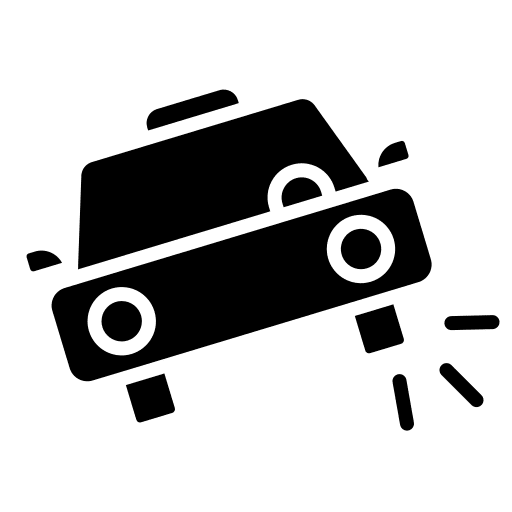 Flat tire flat tire wheel puncture icon