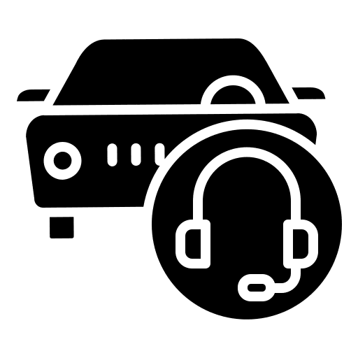 Service call service call automobile headphones icon