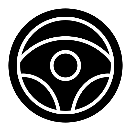Steering transport driving tools and utensils icon