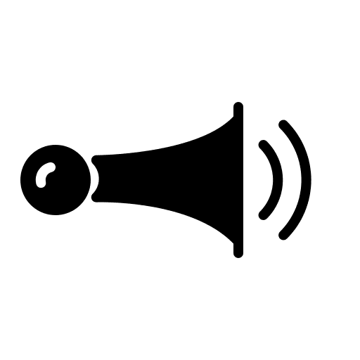 Horn sound horn loud speaker icon