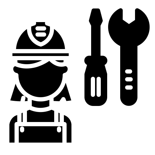 Mechanic user avatar handyman icon
