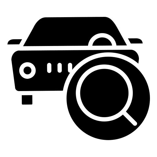 Search search transportation magnifying glass icon