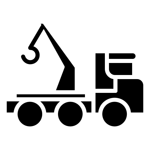 Tow truck car breakdown transportation icon