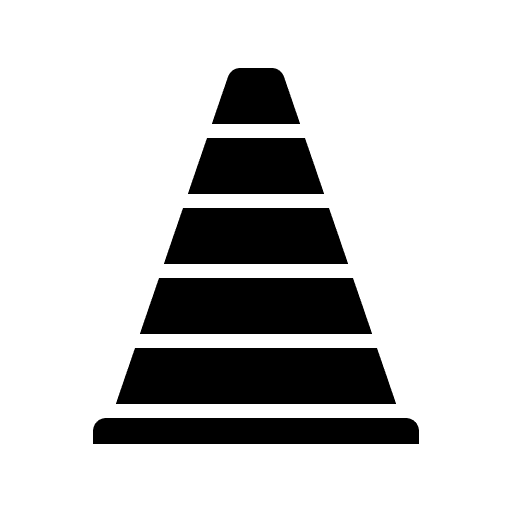 Traffic cone cone construction and tools urban icon