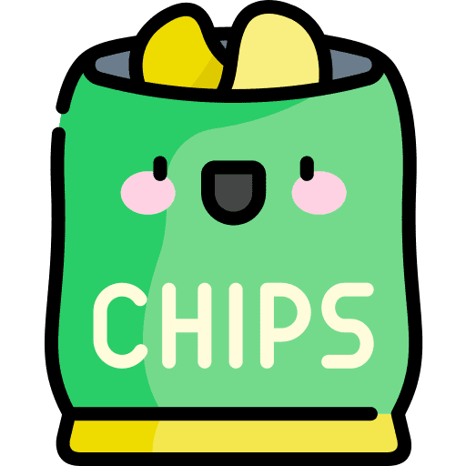 Potato snacks potatoe food icon
