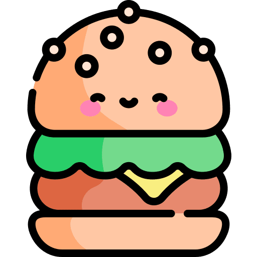 Burger junk food hamburger burger icon