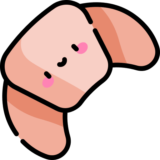 Croissant baked food french icon