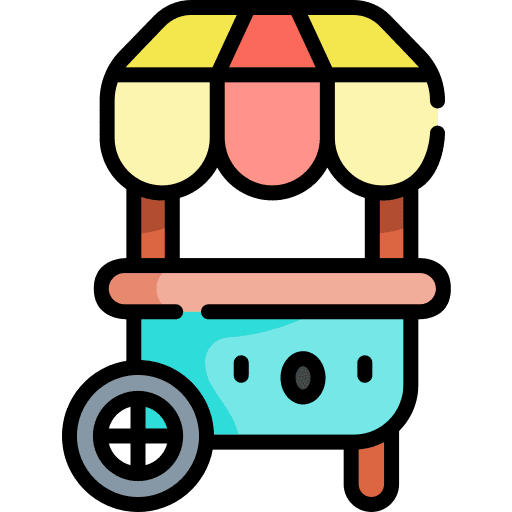Food stand food stand hot dog icon