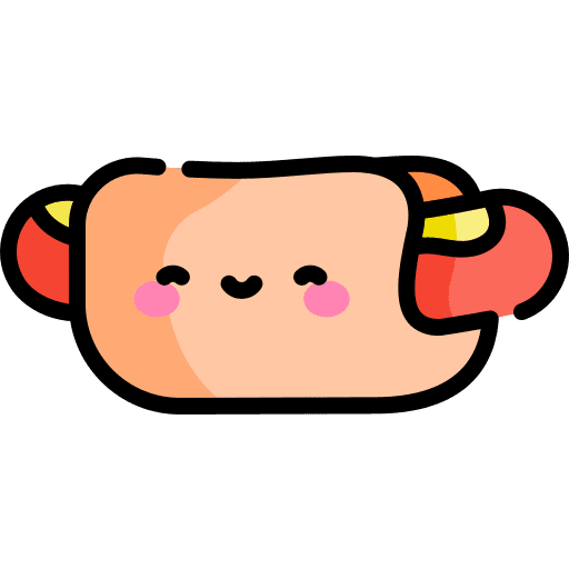 Hotdog sausage food and restaurant fast food icon