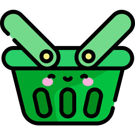 Shopping basket store commerce and shopping purchase icon