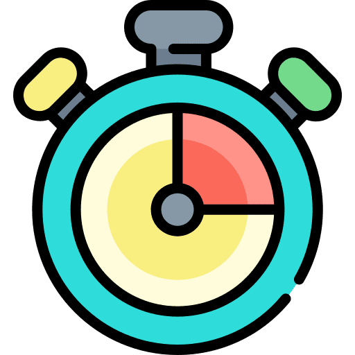 Chronometer stopwatch time and date timer icon
