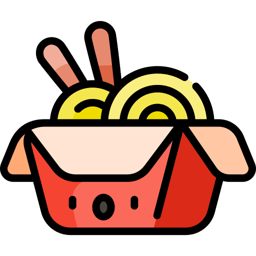 Noodles food and restaurant spaguetti pasta icon