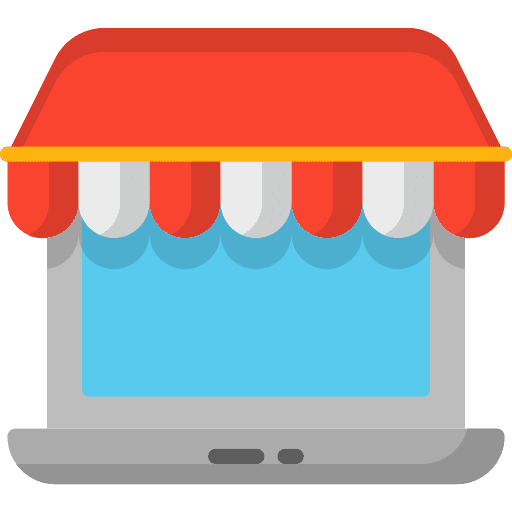 Supermarket supermarket commerce and shopping app icon