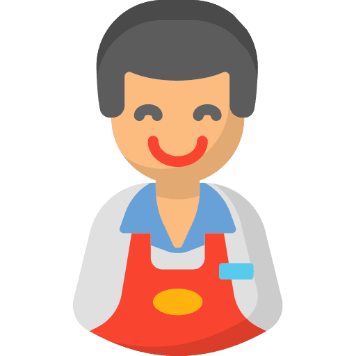 Cashier supermarket cashier commerce and shopping icon
