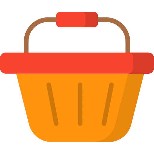 Basket container basket commerce and shopping icon
