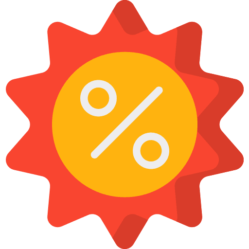 Discount price discount bargain icon