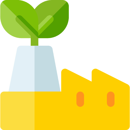 Green factory sustainability green factory ecologism icon