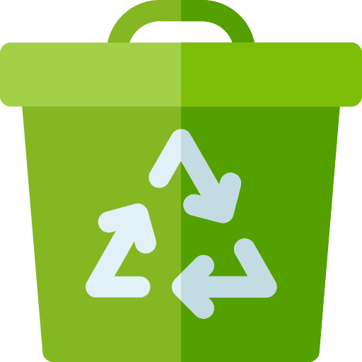 Recycling can garbage bin garbage icon