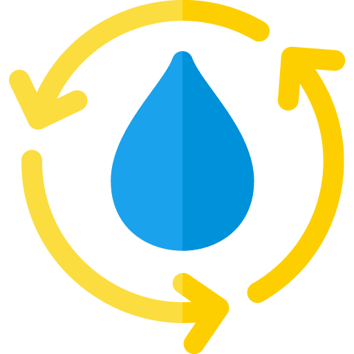 Water eco friendly cycle circular arrows icon