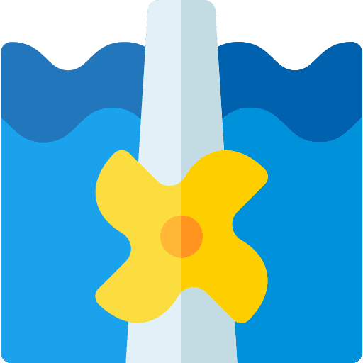 Water energy mechanic water energy machine icon