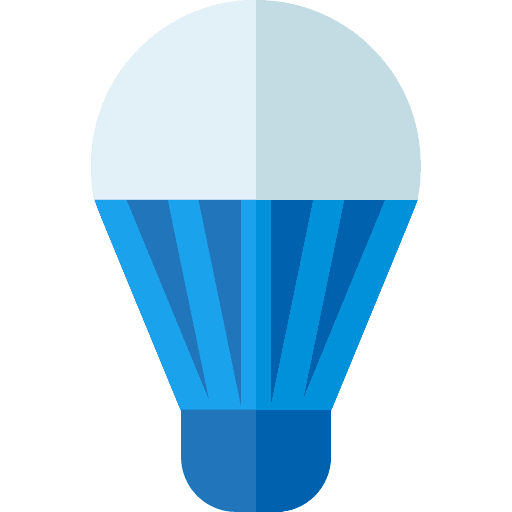 Lightbulb led light bulb illumination icon