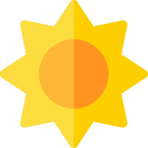 Sun summer weather sunny icon