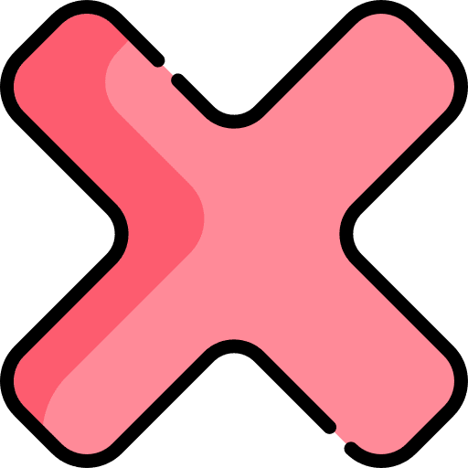 Delete cross close equis icon