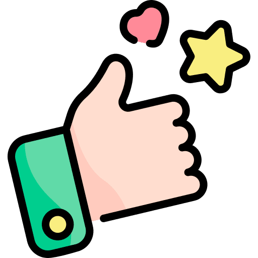 Like appreciation finger heart icon
