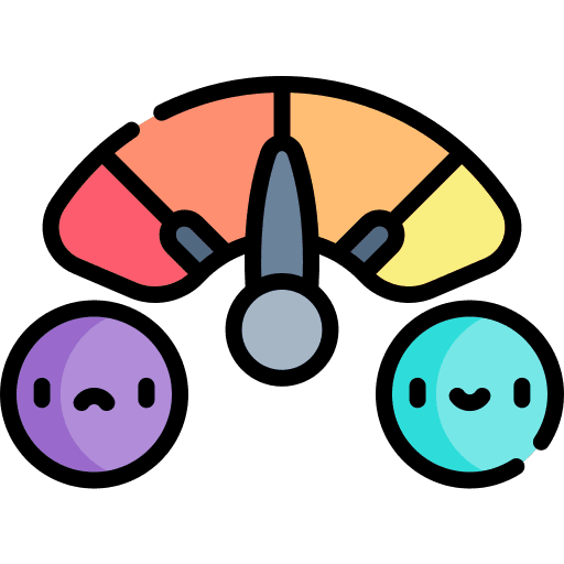 Rating feedback emoji social media icon