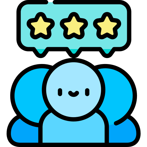 Collective collective rate happy client icon