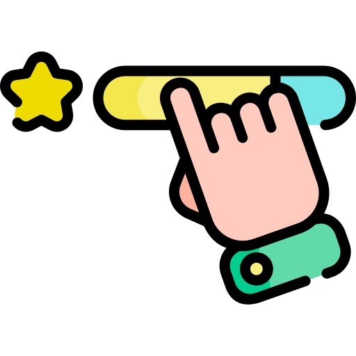 Gratification hands and gestures rating rate icon