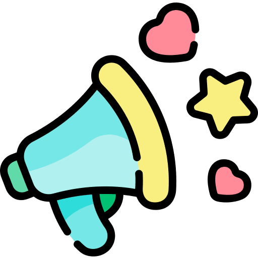 Megaphone announcer communications marketing icon