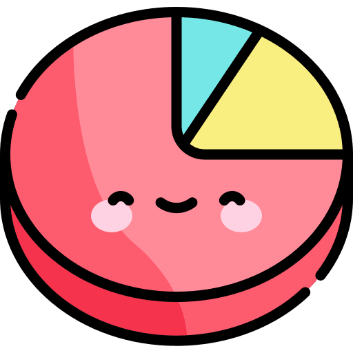 Pie chart graphical statistics pie chart icon