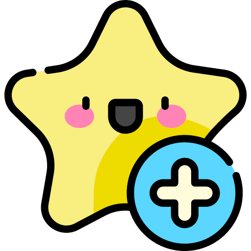 Add star plus shapes and symbols icon
