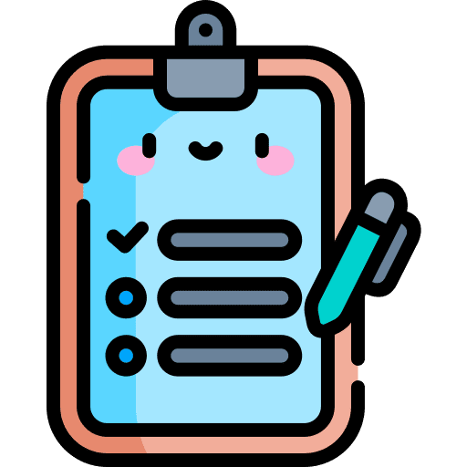 Clipboard organize smileys criteria icon