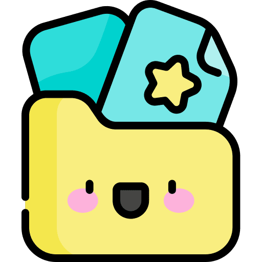 Folder data storage files and folders office material icon