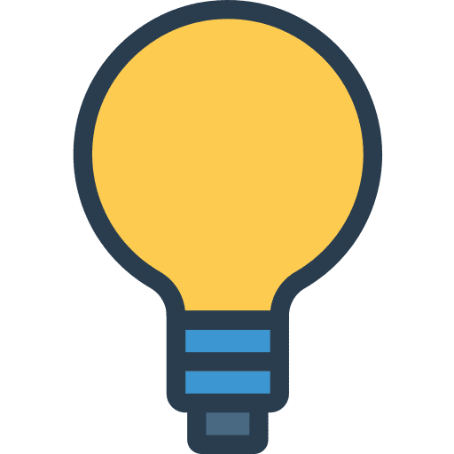 Light bulb electricity illumination technology icon