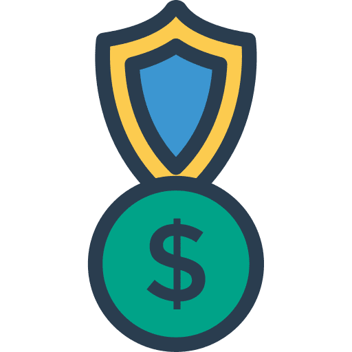 Medal badge dollar sports and competition icon