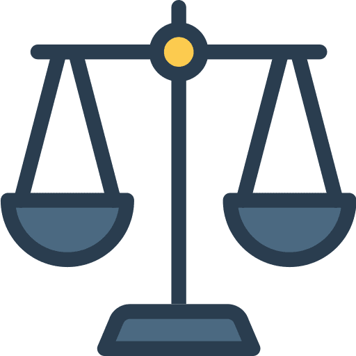 Scale balance laws business and finance icon