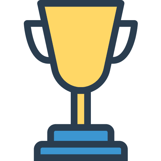 Trophy award champion winner icon
