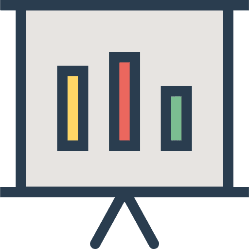 Presentation chart presentation graphic icon