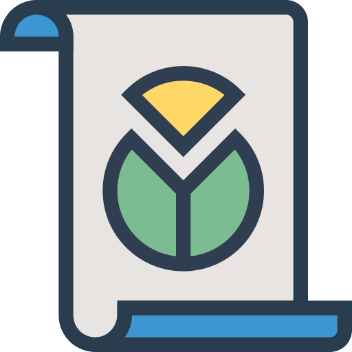 Pie chart statistics stats finances icon