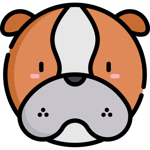 Bulldog mammal animals pet icon