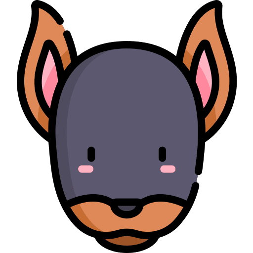 Doberman pet dog doberman icon